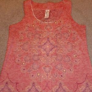 Aventura border print TANK TOP